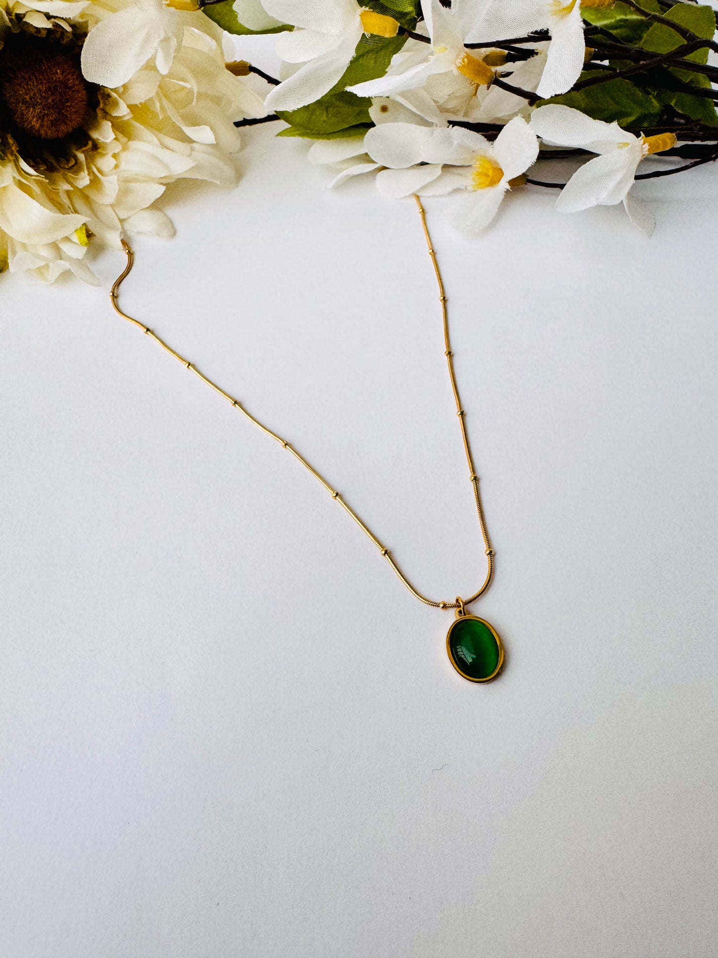 Emerald love pendant